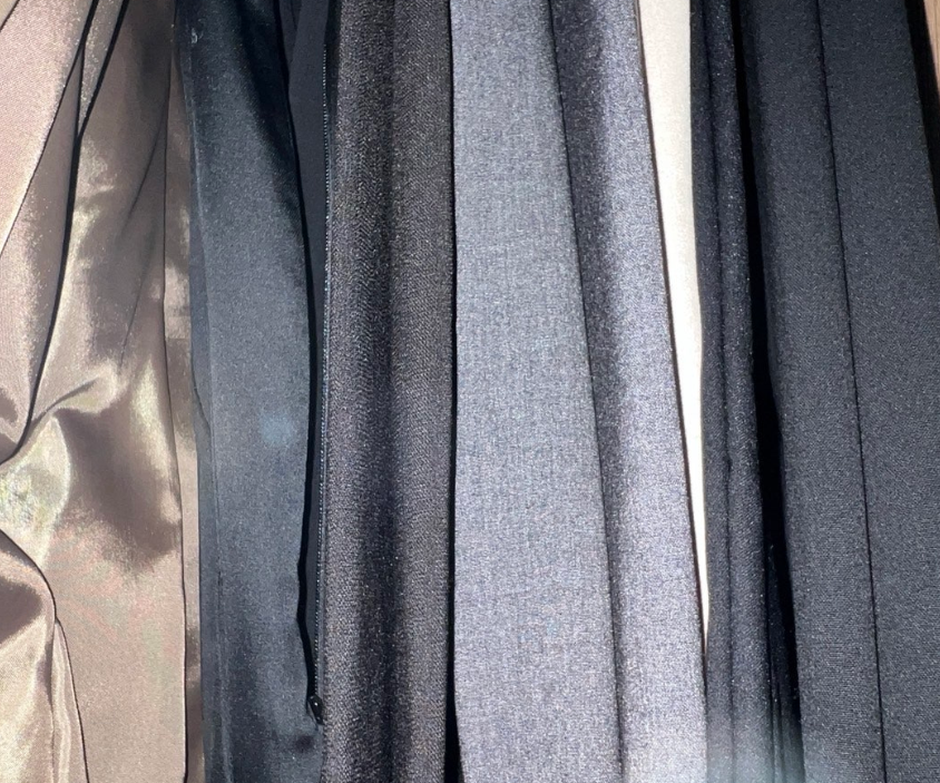 섬유 감별 시험, 시약 용해법, 정색반응, 현미경 관찰, 적외선 흡수스펙트럼법, 비중법