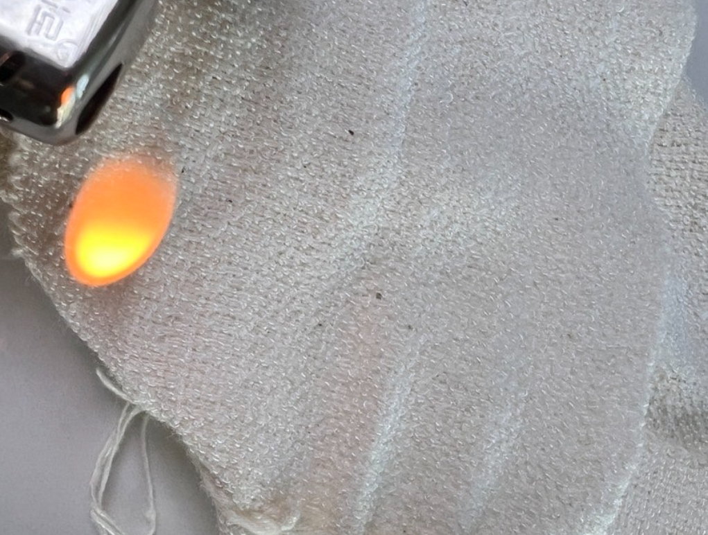 섬유의 내열성, 내연소성 난연성, 열가소성 열고정 가공