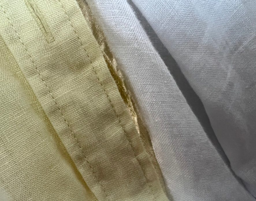 직물 조직과 밀도, 직물 결 뒤틀림 사행도 호형도, 광폭원단