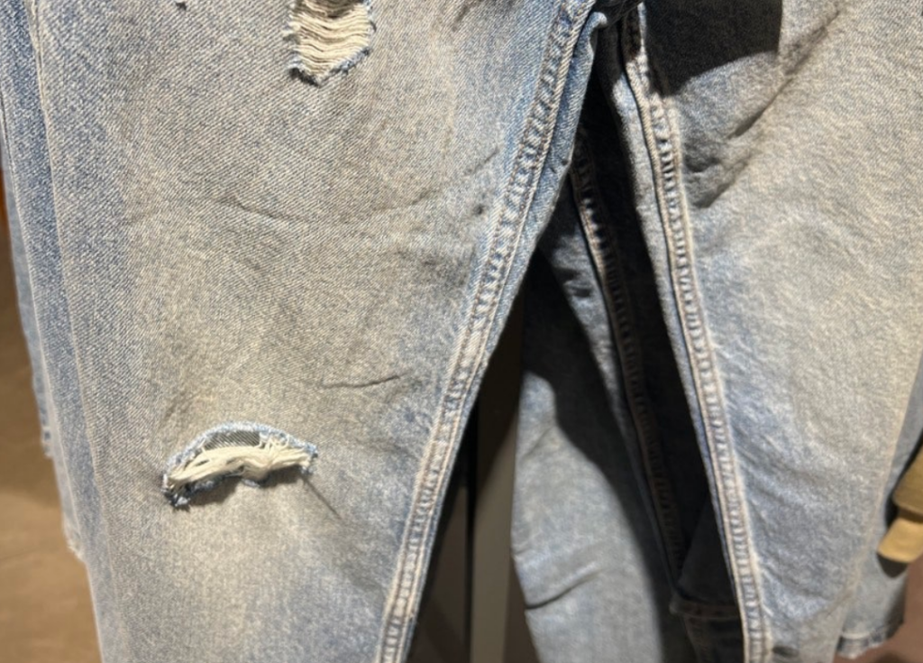 늘어난 청바지 허리 줄이기 무릎 복구 방법