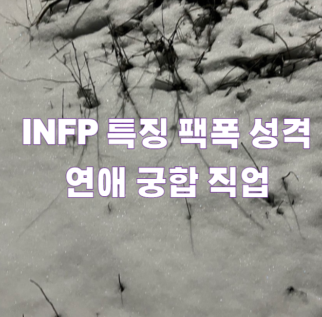 infp 특징 팩폭 성격 연애 궁합 직업