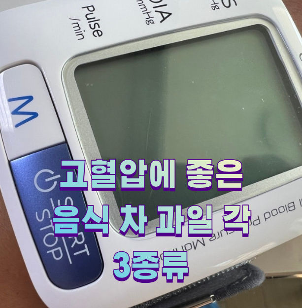 고혈압에 좋은 음식 차 과일 각 3종류1