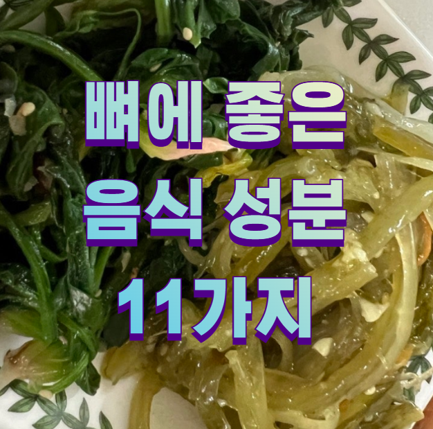 뼈에 좋은 음식 성분 11가지1