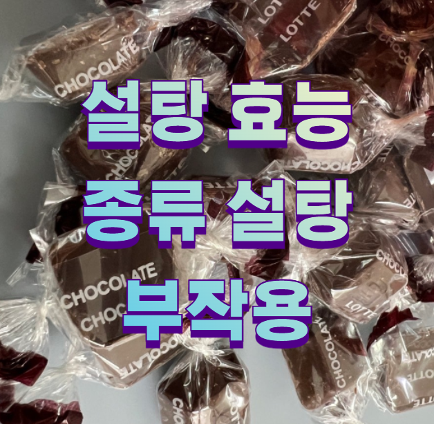 설탕 효능 종류 설탕 부작용1