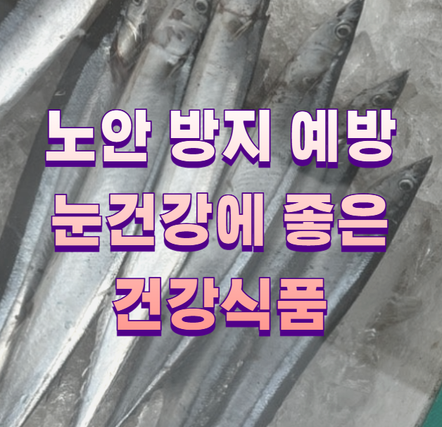 노안 방지 예방 눈건강에 좋은 건강식품