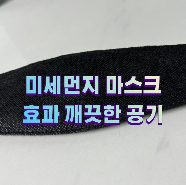 미세먼지 마스크 효과 깨끗한 공기