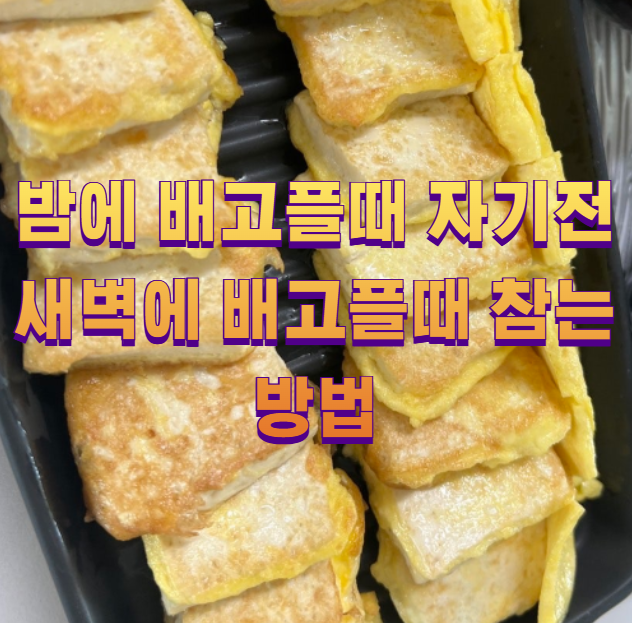 밤에 배고플때 자기전 새벽에 배고플때 참는 방법