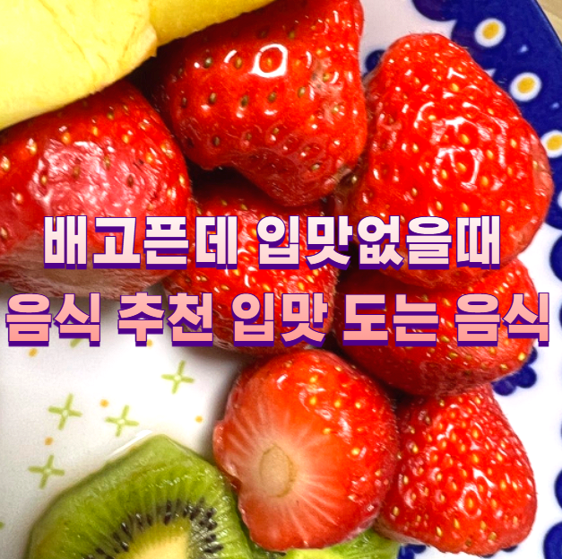 배고픈데 입맛없을때 음식 추천 입맛 도는 음식1