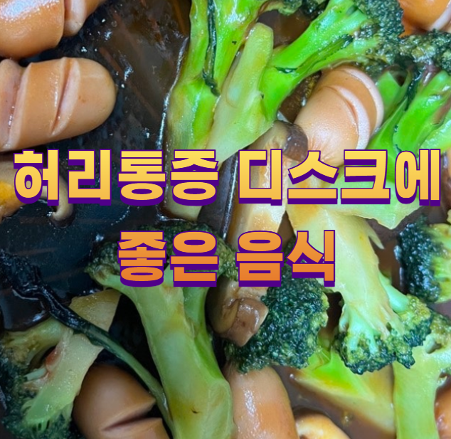 허리통증 디스크에 좋은 음식1