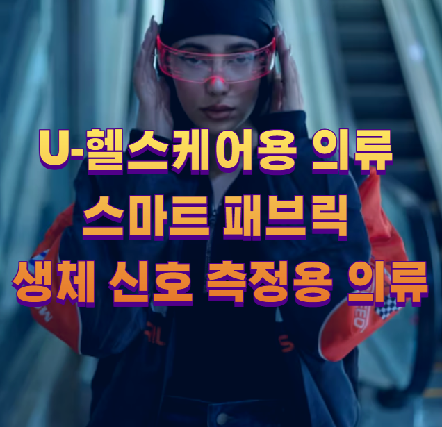 U-헬스케어용 의류 스마트 패브릭 생체 신호 측정용 의류