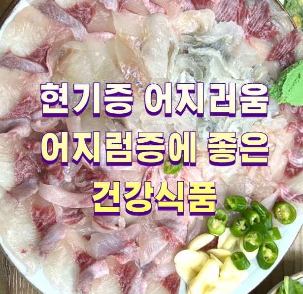 현기증 어지러움 어지럼증에 좋은 건강식품