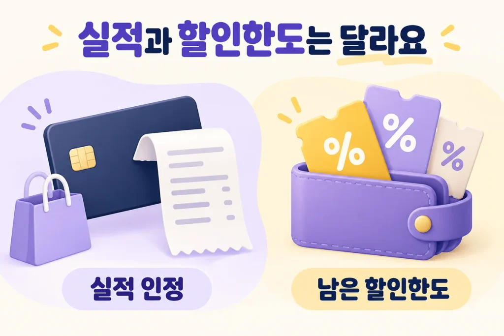 신용카드 전월실적과 할인한도 차이, 많이 썼는데 혜택이 적은 이유