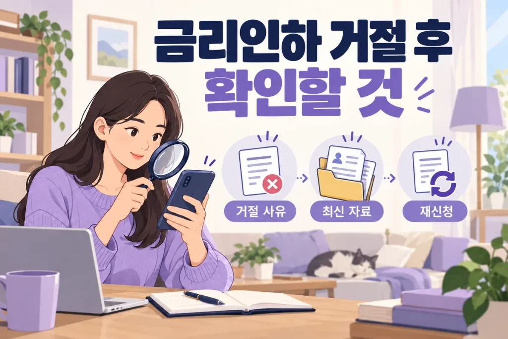 금리인하요구권 거절 후 재신청, 마이데이터 결과와 소득·신용정보 점검하기