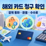 해외 카드 청구 확인