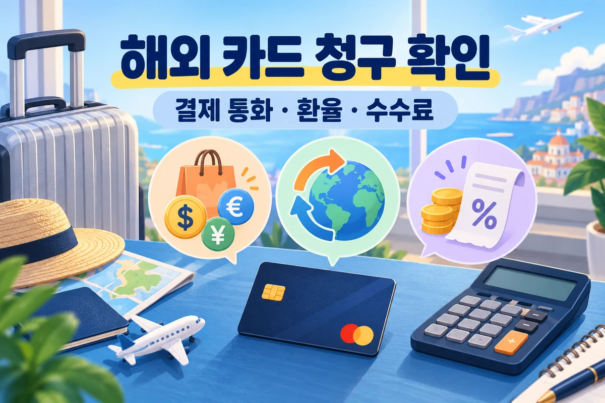 해외 카드 청구 확인